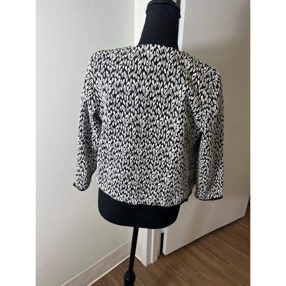M&S Collection Black and White Pattern Blazer size medium or EU 38 - Picture 3 of 6